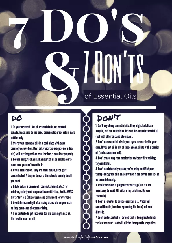 14 Essential Oils Dos and Don'ts | Creating Health From Scratch.com
