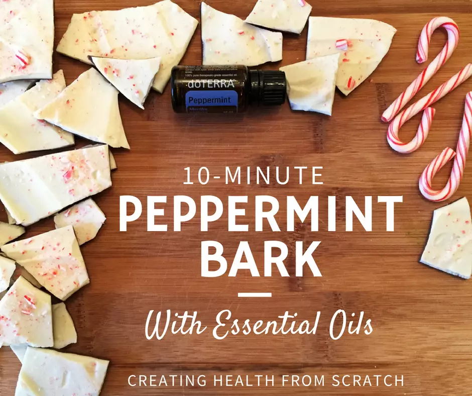 Peppermint Bark with Essential Oils